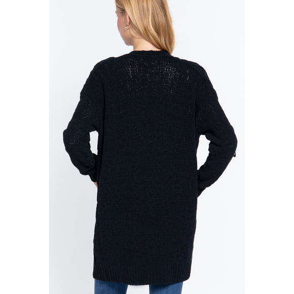 Chenille Sweater Cardigan - Picture 4 of 7